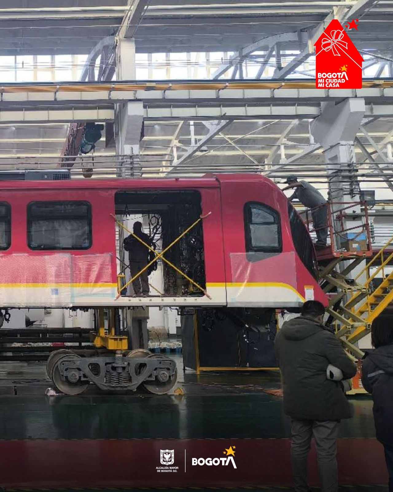 Ensamble del tren de la Línea 1 del Metro