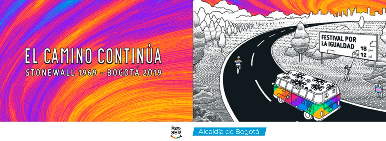 Afiche del festival por la igualdad realizado en Bogotá