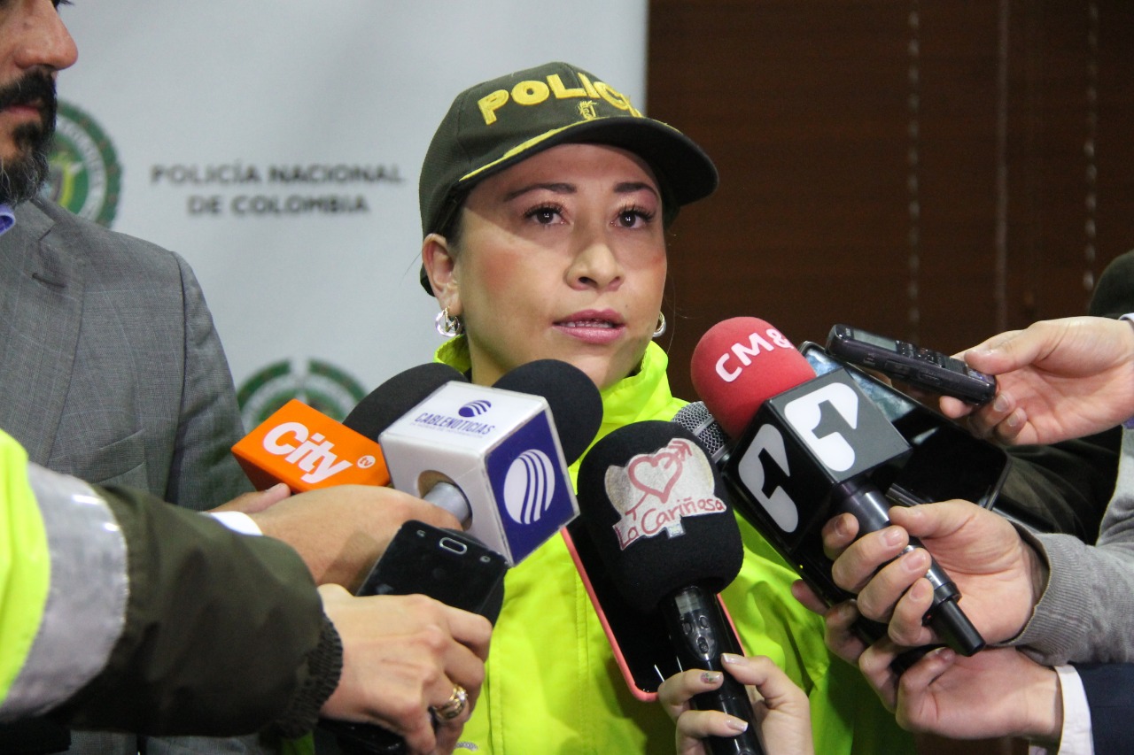 Dos bandas delincuenciales fueron capturadas por la policía en Bogotá tras seis meses de seguimiento- FOTO: Prensa Mebog