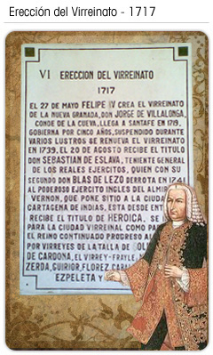  Erección del Virreinato 1717