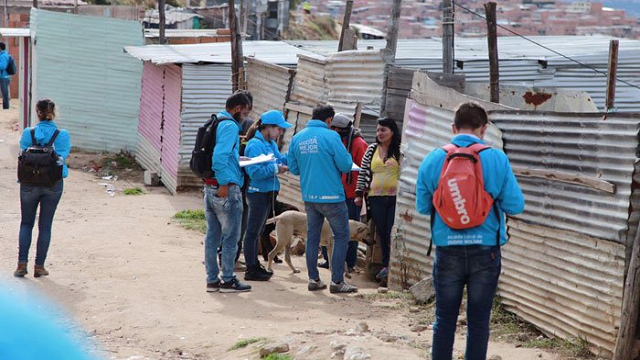 Asentamientos en el barrio Caracolí de Ciudad Bolívar - Foto: Caja de Vivienda Popular