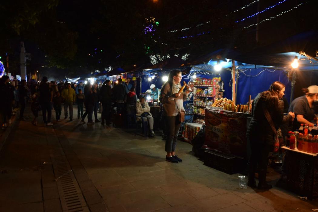 Bogotanos disfrutan las ferias navideñas