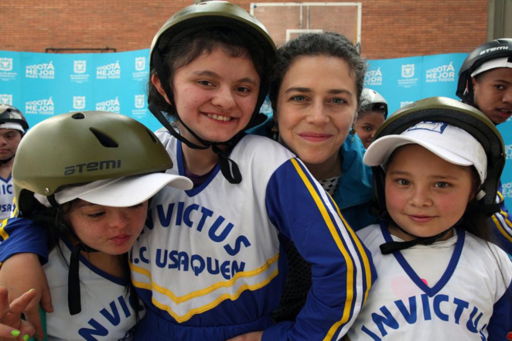 Encuentro de niños y niñas en Engativá junto con la secretaría social, Cristina Vélez