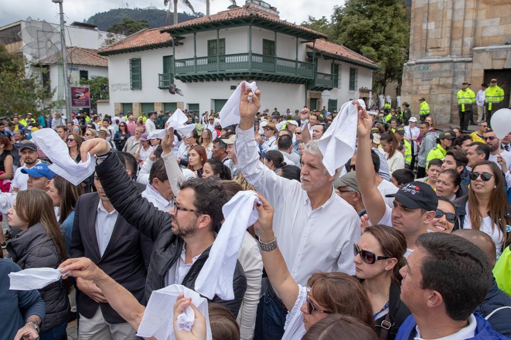 Así se vivió la marcha contra el terrorismo en Bogotá 