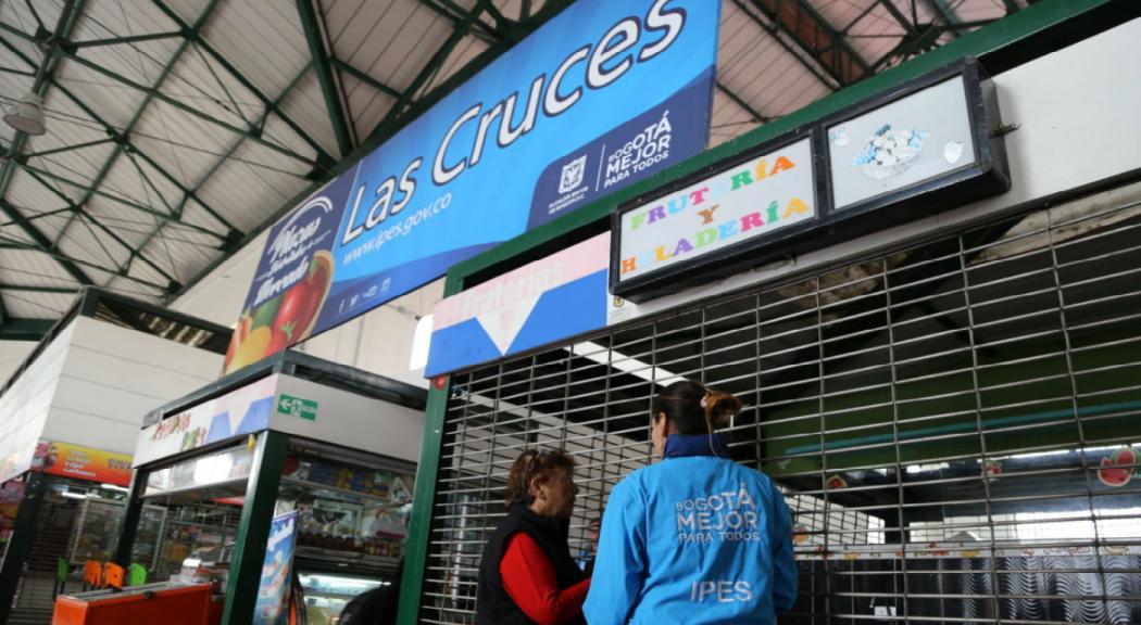 Módulos comerciales en plazas de mercado del Distrito