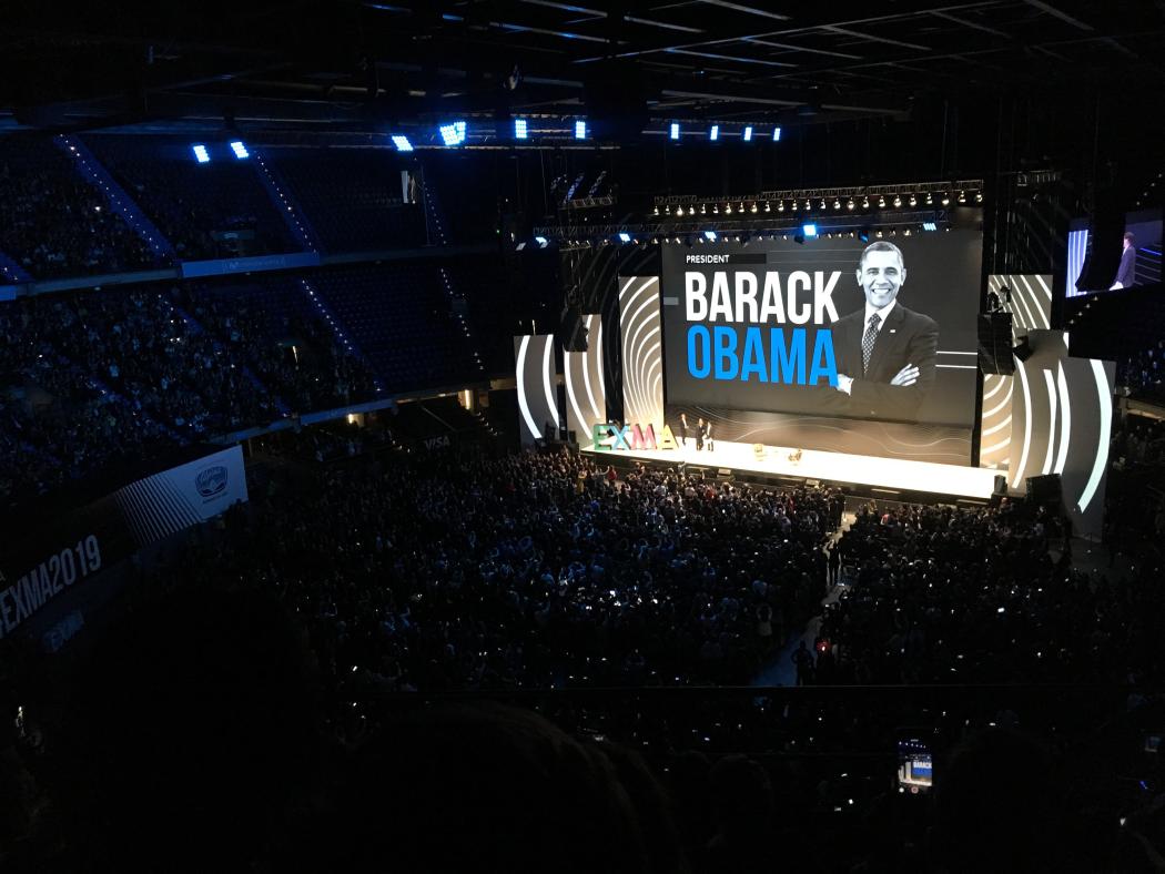 El expresidente de los Estados Unidos, Barack Obama, estuvo en Bogotá. Foto: Diego Morales