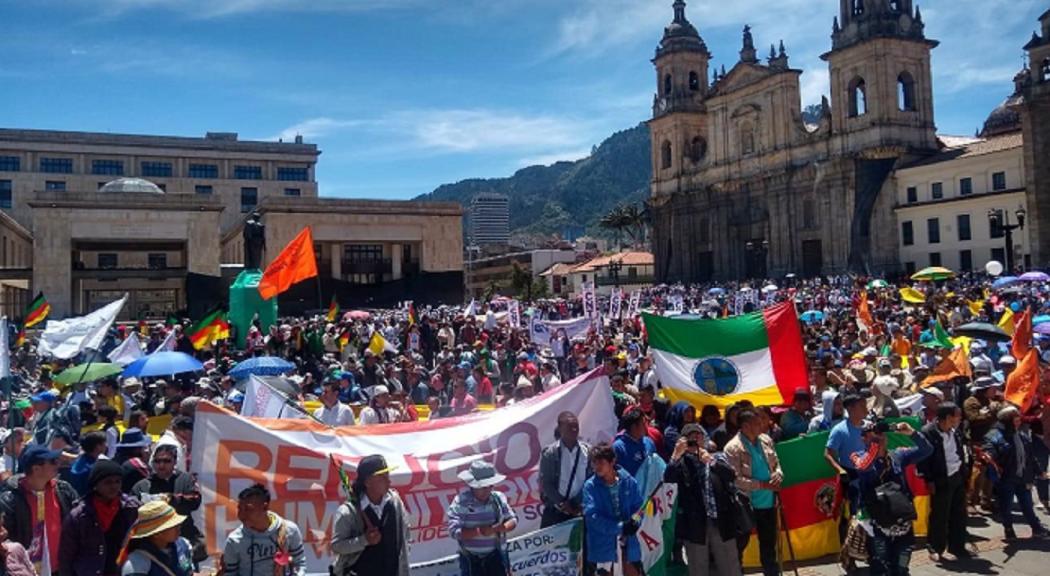 Protesta pacífica - FOTO: Prensa Consejería Víctimas