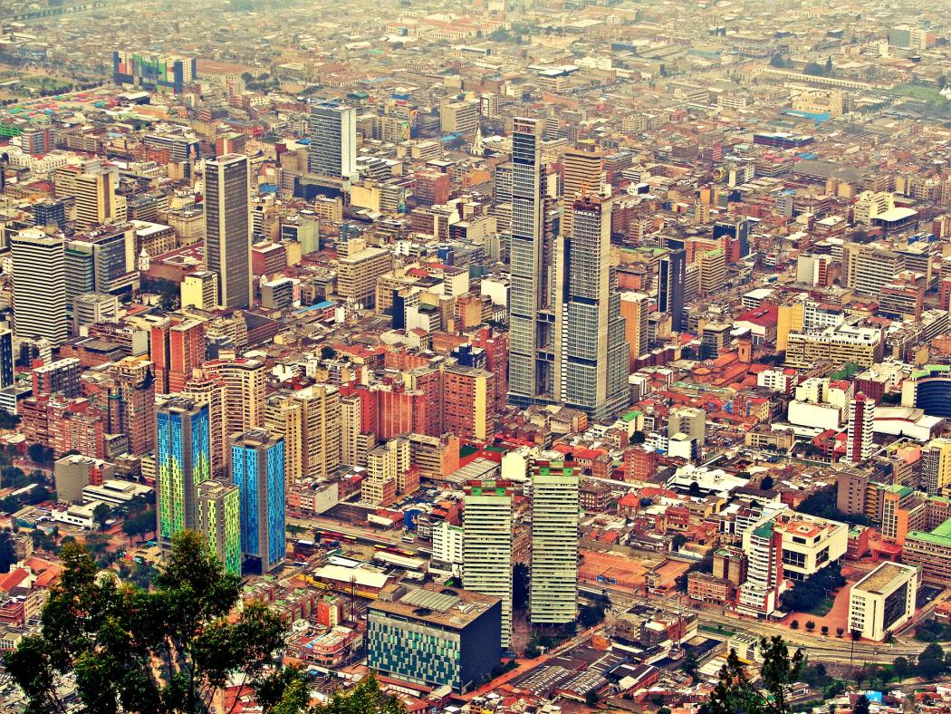 Imagen panorámica de Bogotá