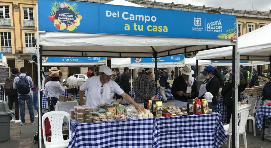 Mercado Campesino en la Plaza de Bolívar