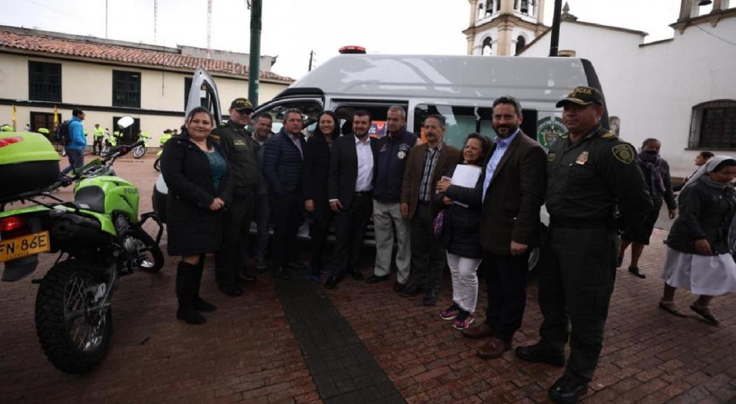 Entrega de parque automotor en Fontibón - FOTO: Prensa Secretaría de Seguridad