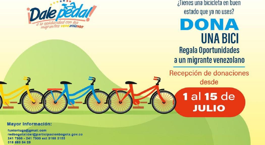 Dona una bicicleta a un venezolano