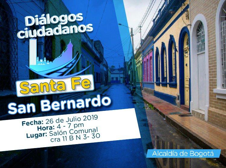 invitación diálogos ciudadanos en la localidad de Santa Fe 