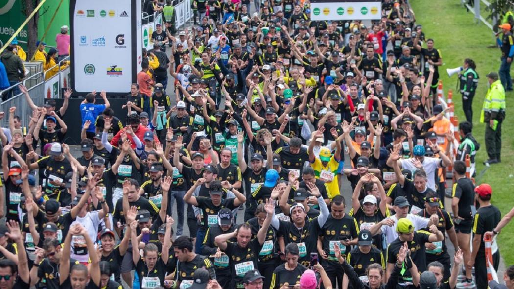 Participantes de la Media Maratón de Bogotá