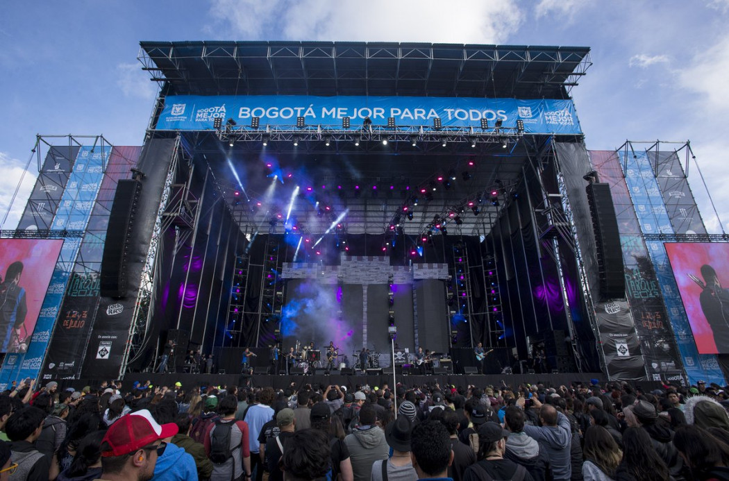 Gran escenario en el marco de Rock Al Parque 2019 en el Parque Simón Bolívar en Bogotá 