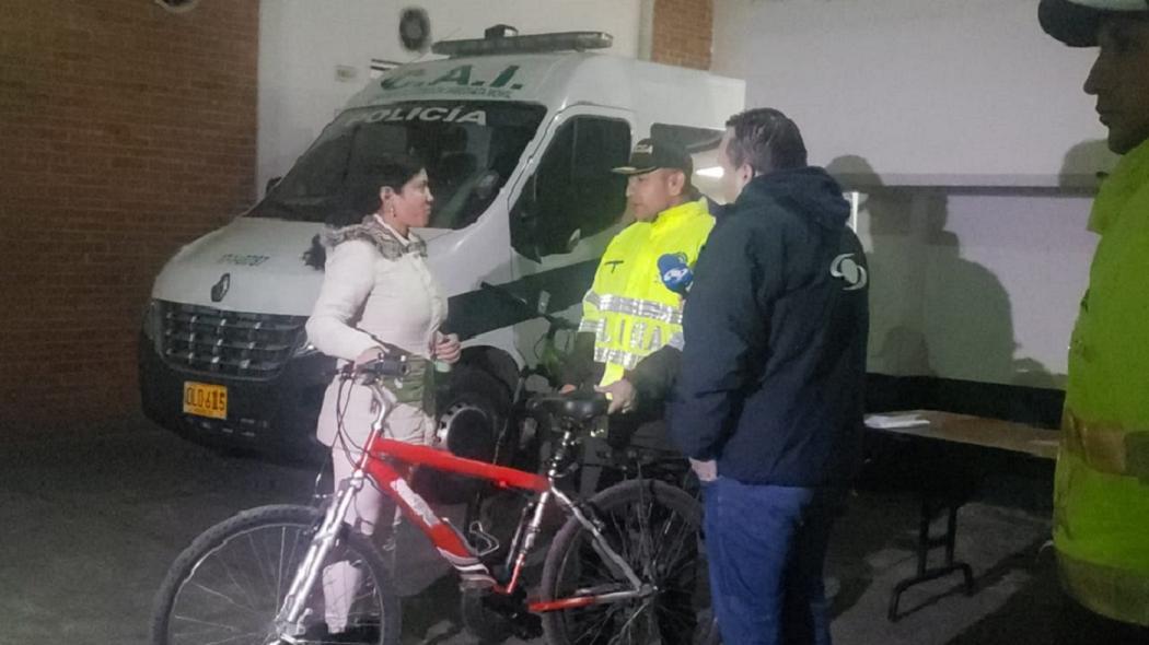 Recuperan bicicleta de mujer víctima de hurto en Suba