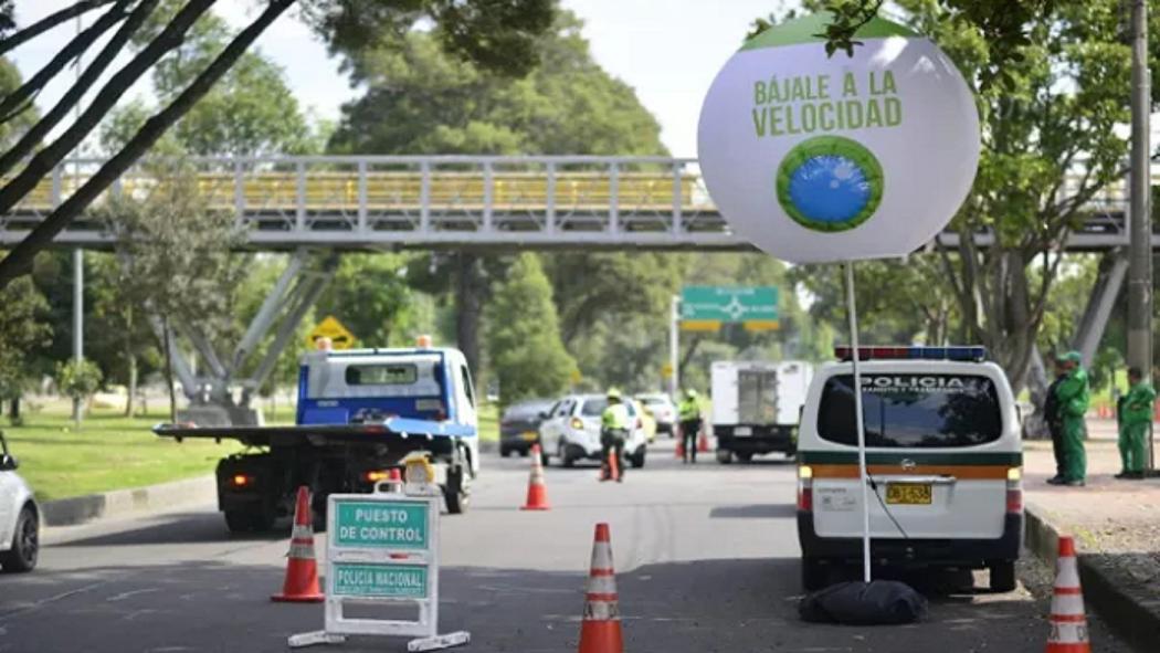 Límites de velocidad en las calles de Bogotá 