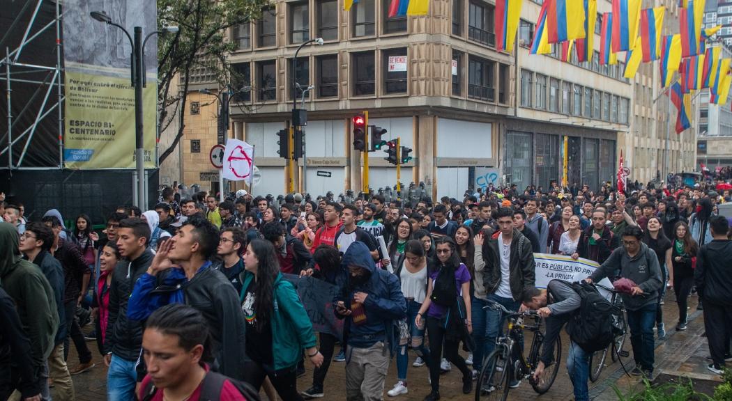 El alcalde Enrique Peñalosa rechazó actos vandálicos de marchas en Bogotá