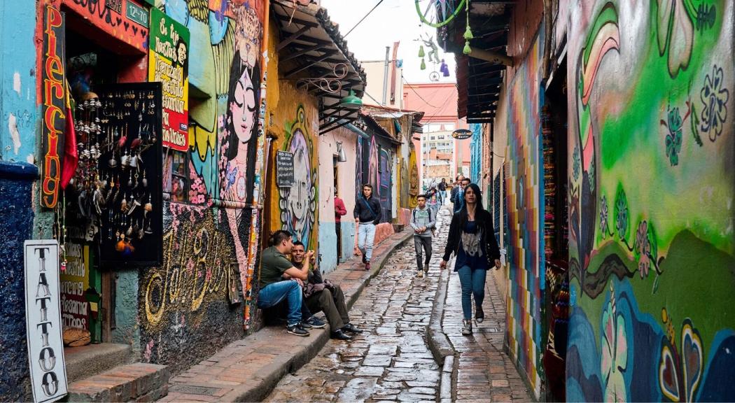 Foto ilustrativa de Bogotá, se ve un sector de El Chorro de Quevedo.