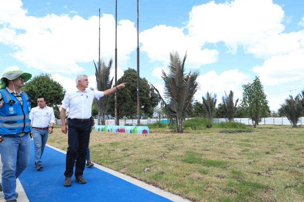 Obras Parque Juan Amarillo - Foto: Comunicaciones Alcaldía Bogotá / Diego Bauman