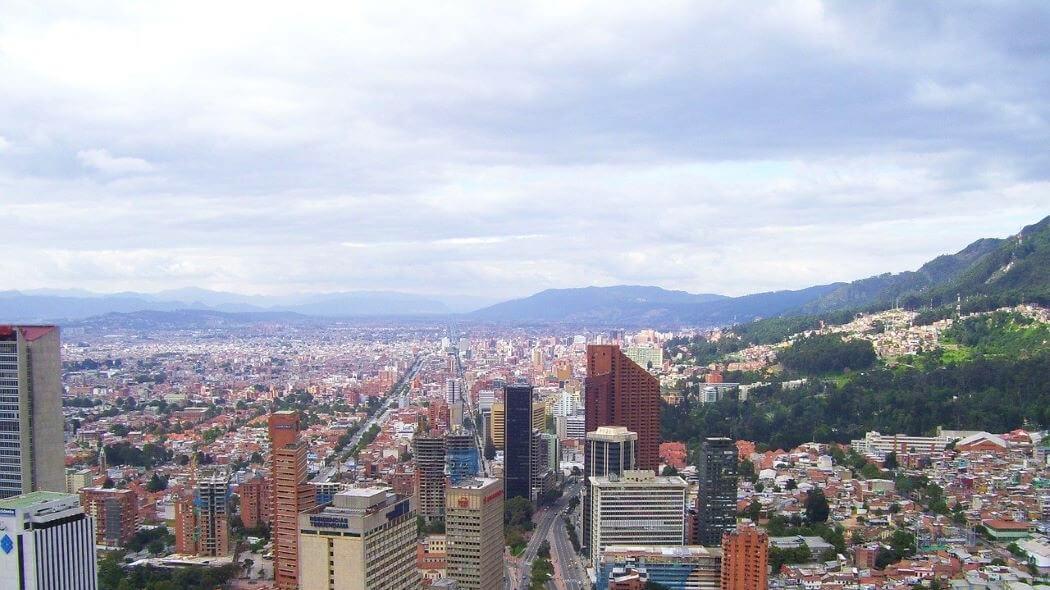 Imagen panorámica de Bogotá