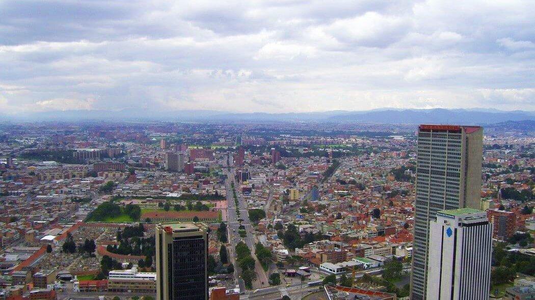 Imagen panorámica de Bogotá