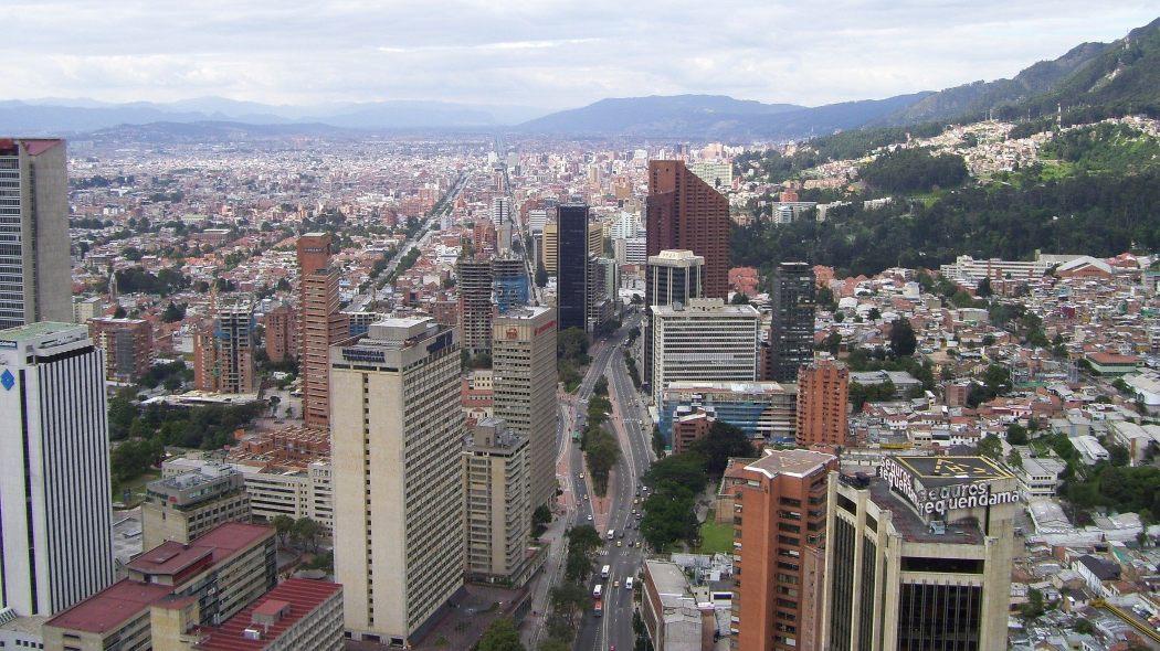 Vista aérea de Bogotá