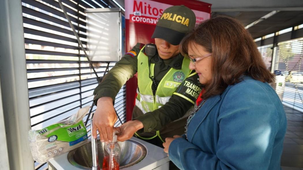 Campaña de salud en TransMilenio 