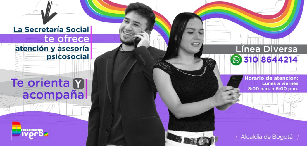 Línea Diversa para la comunidad LGTBI durante cuarentena