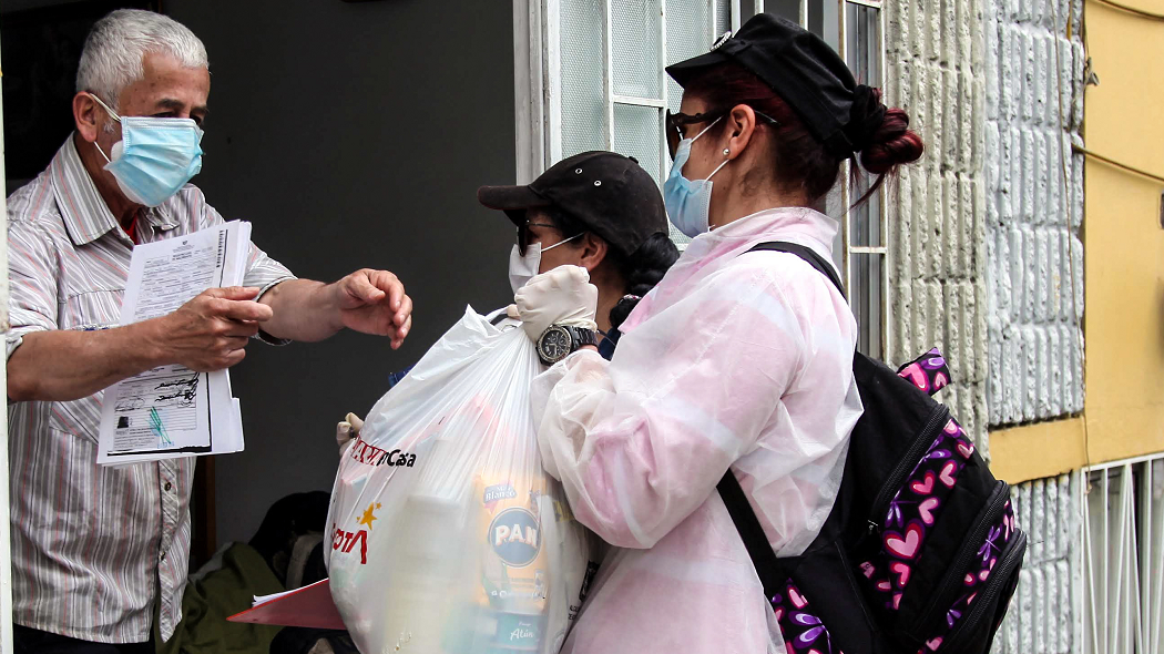 Ayudas a adultos mayores durante la cuarentena en Bogotá