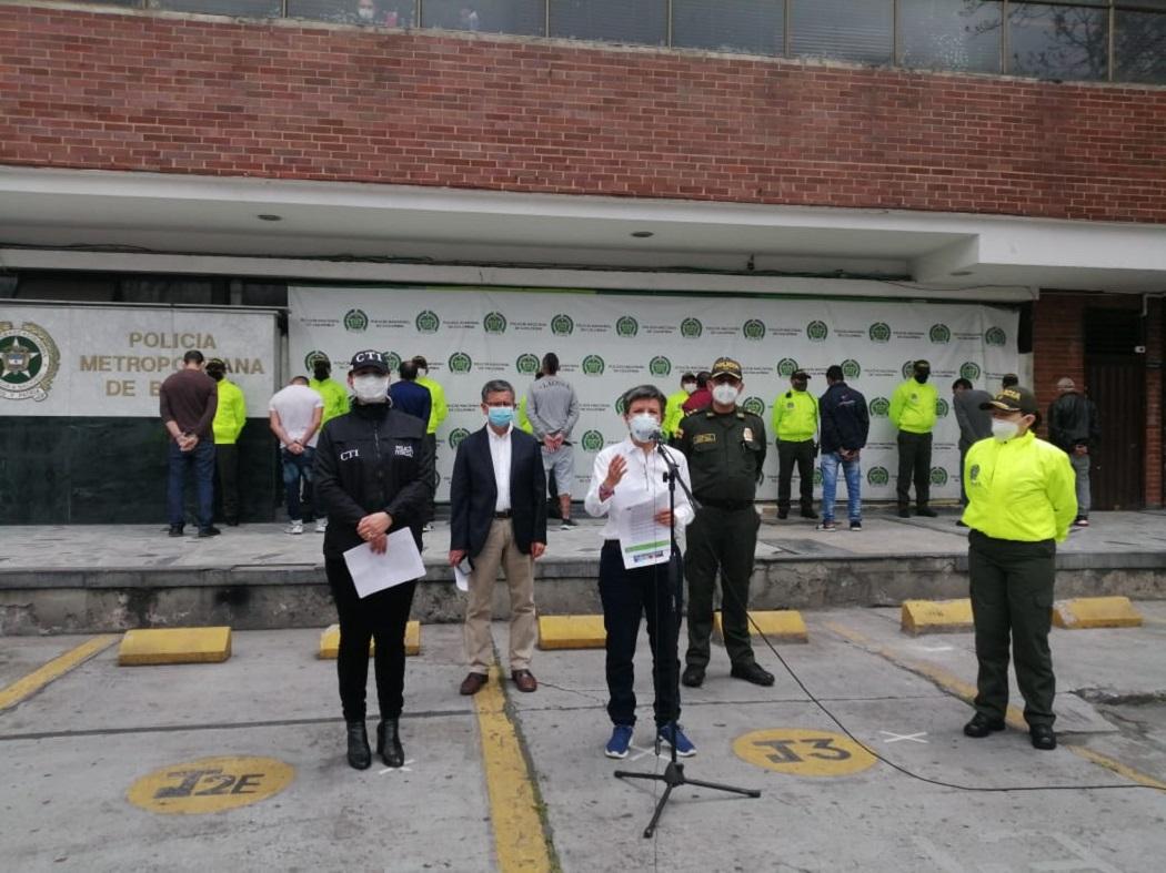 Captura de agresores de mujeres y niñas en Bogotá -Foto: Comunicaciones Alcaldía Bogotá