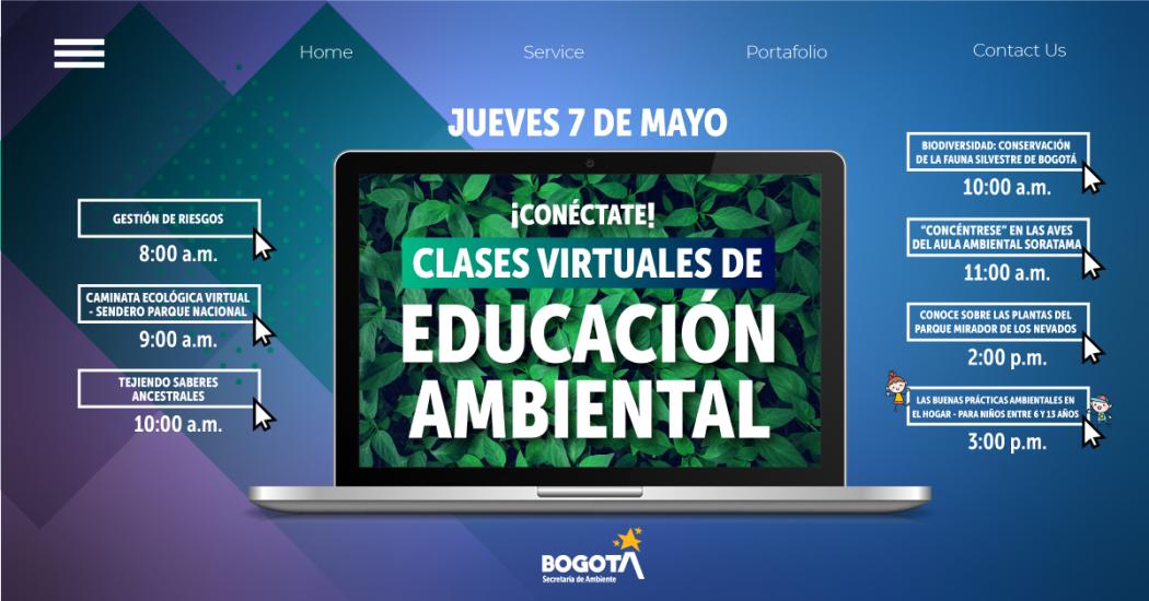 Charlas virtuales educación ambiental.