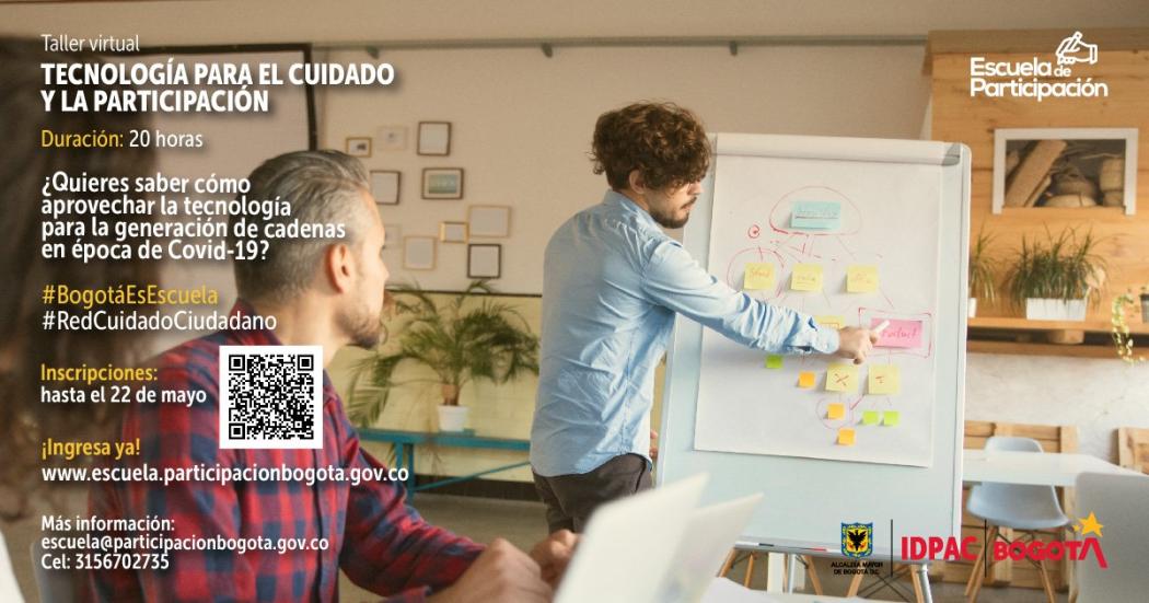 Inscríbete al Taller virtual de 'Tecnología para el cuidado y la participación'