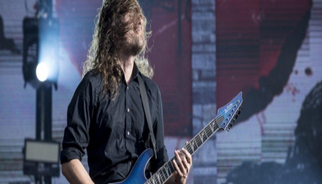 Guitarrista de rock en Festival Rock al Parque en Bogotá 