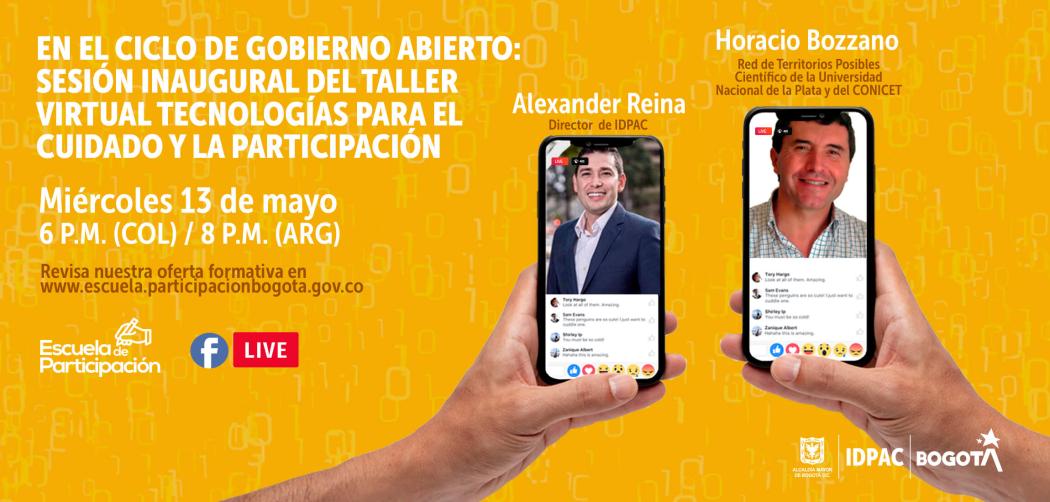 Asiste al taller virtual de 'Tecnologías para el cuidado y la participación' 💻