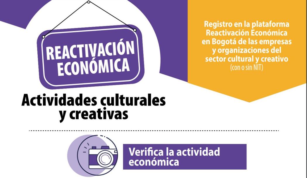 27 actividades del Sector creativo y cultural en Bogotá se reactivaron