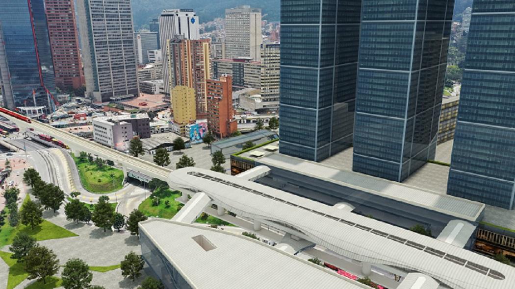 Render de cómo se verá el Metro de Bogotá