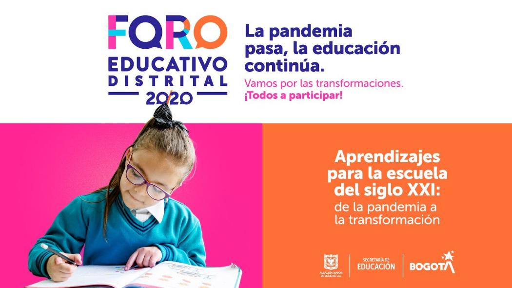 Foro Educativo Distrital 2020 este 29 y 30 de septiembre