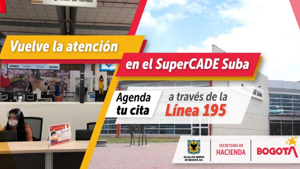 Hacienda retoma su atención presencial en SuperCADE Suba