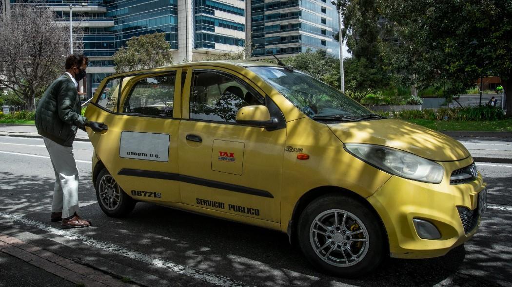 Taxistas en Bogotá