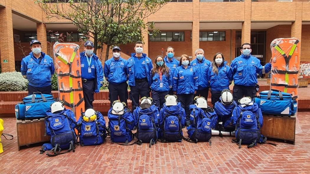 equipo médico que viajará.