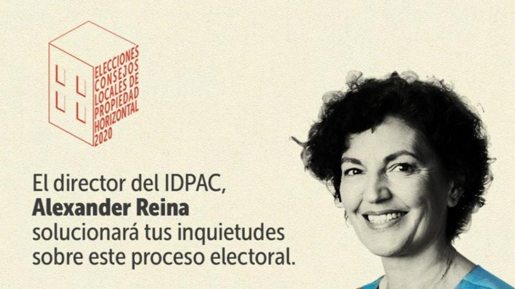 El director del IDPAC, Alex Reina estará respondiendo todas las inquietudes sobre las Elecciones de los Consejos Locales de Propiedad Horizontal.