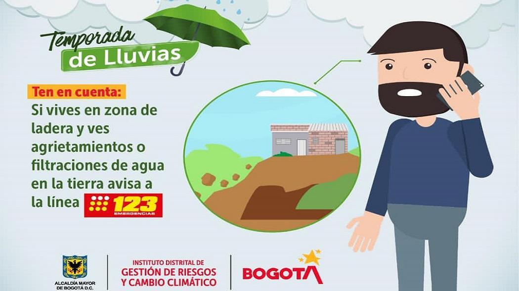 recuerda avisar a las autoridades sobre cualquier emergencia generada por las lluvias