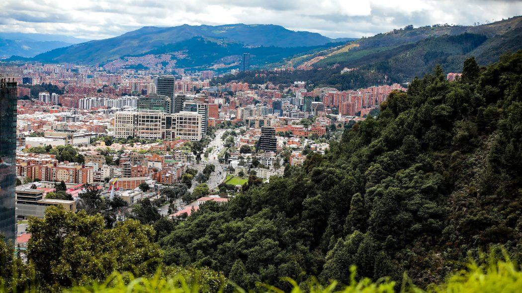 Vista aérea de Bogotá