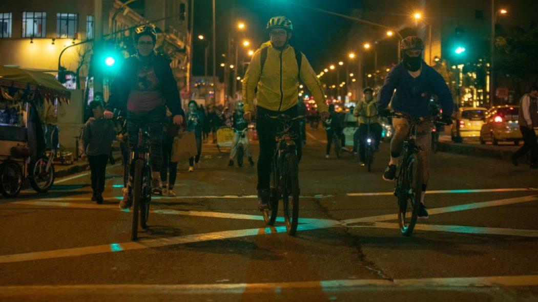 Ciclovía nocturna en Bogotá 2019