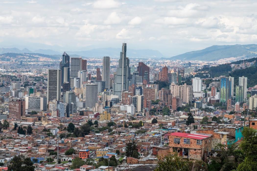 Foto panorámica del centro de Bogotá 