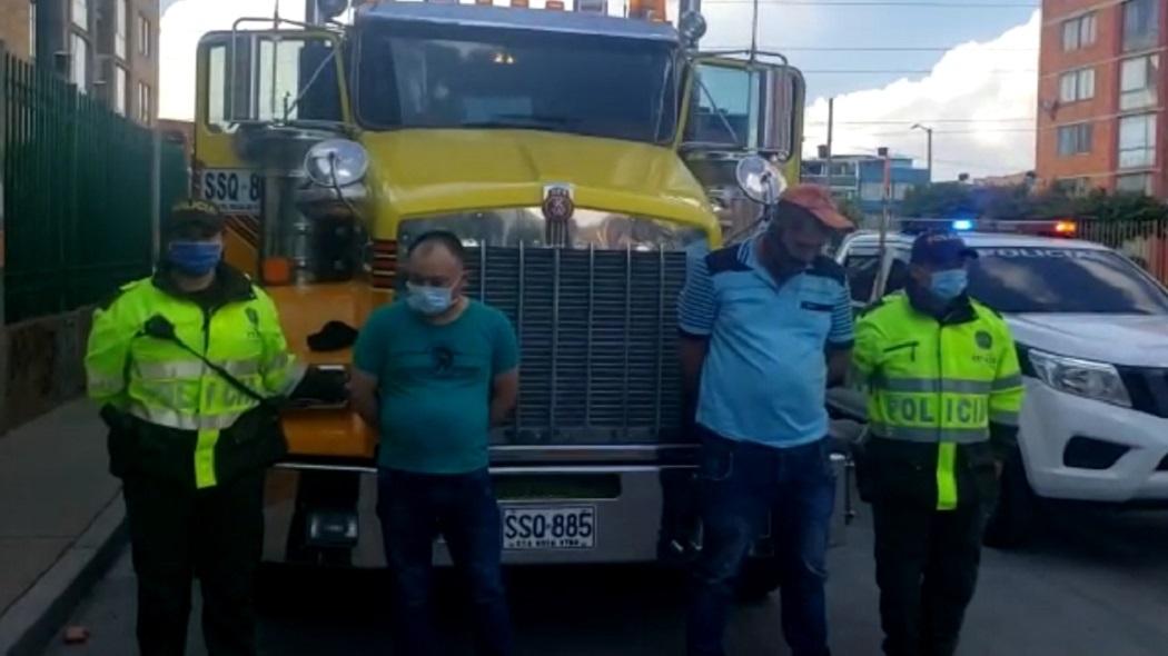 Los capturados habían hurtado el cabezote a un ciudadano que amenazaron con armas y dejaron abandonado en el sector de Arborizadora Alta.