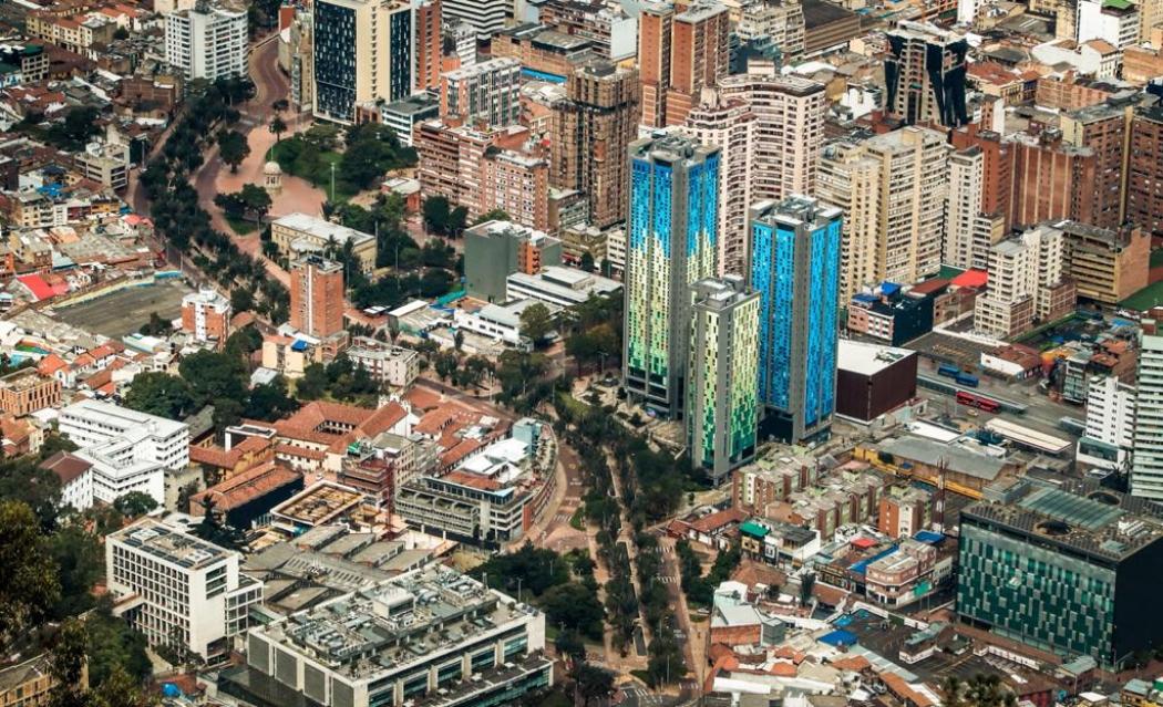 Vista panorámica del centro de Bogotá