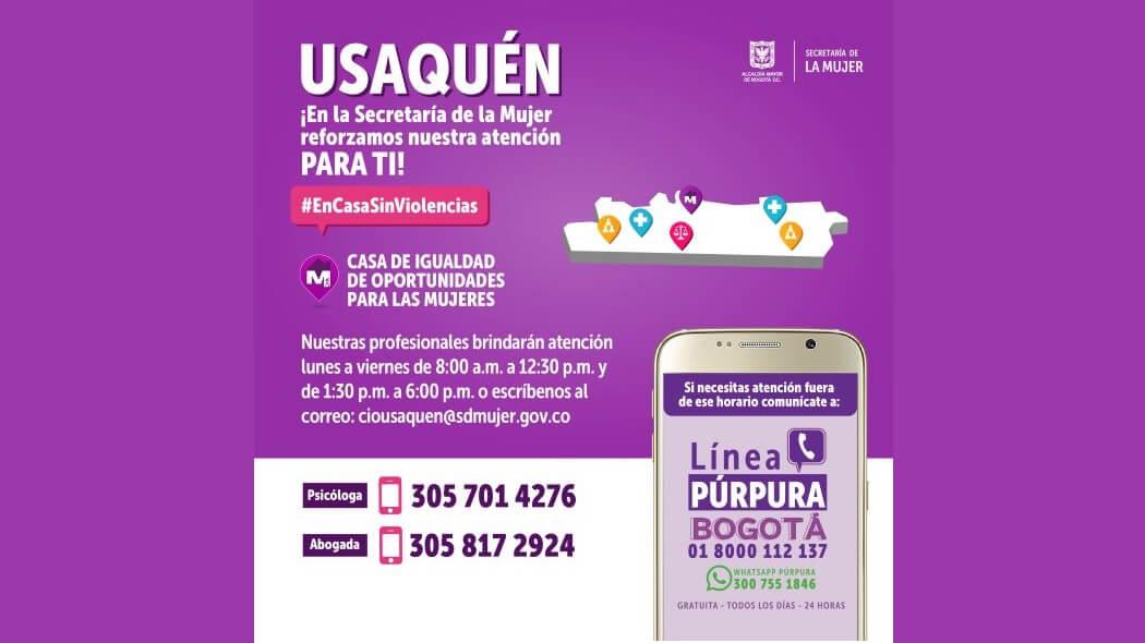 Imagen de los puntos de atención en Usaquén.