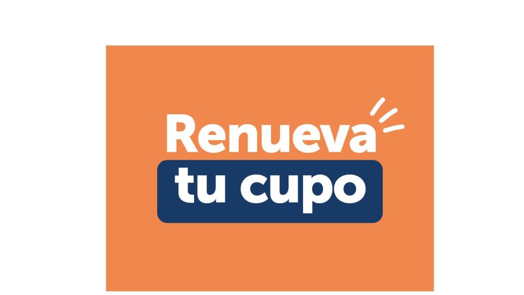 Renueva tu cupo