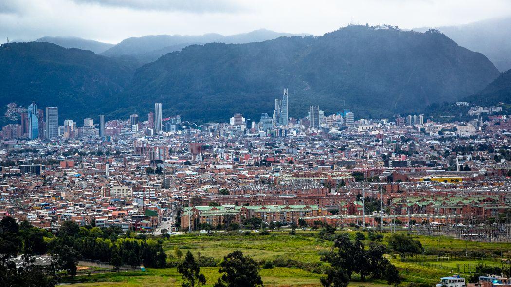 Vista aérea de Bogotá